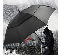 HQL Très Grand Parapluie de Golf surdimensionné, Parasol de bâton de Sport de 200 cm, Grand Parapluie Long et résistant, parapluies de Pluie bâton imperméable Coupe-Vent