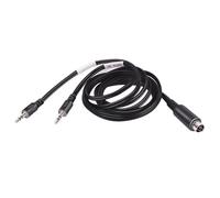 HQPARRTS Câble audio/données Mini DIN mâle vers 2 x 3,5 mm mâle pour YAESU FT-897, FT-857, FT-891, FT-991, FT-450, FT-900, FT-950 et autres