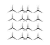 HQProp Ethix S5 Lot de 16 Accessoires de Course FPV Lisses en Polycarbonate 5 Pouces RC Quad Tri-Blade Hélices durables 5 mm Trou d'arbre