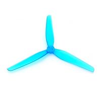HQProp T5X2X3 5020 Lot de 8 hélices à 3 pales en T de 12,7 cm (4 x CW / 4 x CCW) en polycarbonate (bleu)