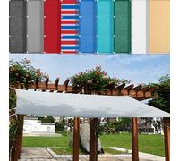 HQQMNY Voile d'ombrage - avec œillets - 1 m x 4 m - Protection Solaire - Filet de Jardin - 95% d'ombre - Résistant aux UV - pour Jardin, Aire de Jeux, Serre - Gris