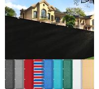 HQQMNY Voile d'ombrage - avec œillets - 3,5 m x 3,5 m - Protection Solaire - Filet de Jardin - 95% d'ombre - Résistant aux UV - pour Jardin, Aire de Jeux, Serre - Noir