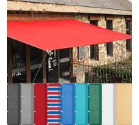 HQQMNY Voile d'ombrage - avec œillets - 3,5 m x 9 m - Protection Solaire - Filet de Jardin - 95% d'ombre - Résistant aux UV - pour Jardin, Aire de Jeux, Serre - Rouge