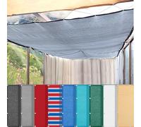 HQQMNY Voile d'ombrage - avec œillets - 3 m x 9 m - Protection Solaire - Filet de Jardin - 95% d'ombre - Résistant aux UV - pour Jardin, Aire de Jeux, Serre - Argent