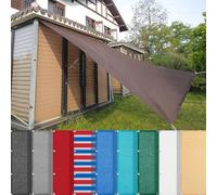 HQQMNY Voile d'ombrage - avec œillets - 4,5 m x 8 m - Protection Solaire - Filet Brise-Vue - 95% d'ombre - Résistant aux UV - pour Jardin, Aire de Jeux, Serre - Marron