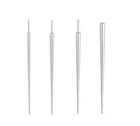 HQRKOTM 4 Pièces Pince Piercing Broches d'Insertion Coniques Acier Chirurgical 316l 16g Perçage Outil Kit Assistant pour Oreille/Nez/Lèvre/Ventre/Mamelon/Langue Piercing Outil Changement