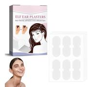 HQRKOTM 6 Pièces Lot de D'oreilles Décollées,Fixations Adhésives Invisibles en Silicone en Forme D'oreilles D'elfe, Réutilisables,Supports Décoratifs pour Oreilles Plates