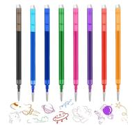 HQRKOTM 8 Recharge Stylo pour Pilot Frixion,Cartouche pour Pilot Frixion,Pointe 0.7mm,Recharge pour Stylo Gel Effaçable Compatibles avec FriXion Ball et FriXion Ball Clicker