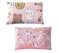 HQRKOTM Taie oreiller 40x60 pour enfants, 2 pièces, 100% coton, 30 x 50 cm, housse de coussin douce et respirante pour garçons et filles