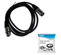 HQRP 1.8m Câble cordon XLR mâle vers XLR femelle 3 broches pour Audio Technica AT2020 Side Microphone