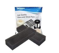 HQRP 2-Pack carré en Mousse pour Aquarium Filtre pour Eshopps Aeo19070 de Remplacement, Grande sous-Verre