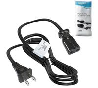 HQRP Câble d'alimentation avec espacement des broches de 1,27 cm pour percolateur Presto Super Speed Cafetière, Presto 2822 02822 02811 0281102, urne à café West Bend 58002 58036, noir, cordon de 0,9