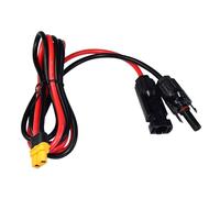 HQRP Connecteur solaire de 1 m compatible avec connecteur MC4 vers XT60, câble d'extension de charge, 12 AWG pour panneau solaire, panneau solaire pliable pour camping-car vers station d'alimentation