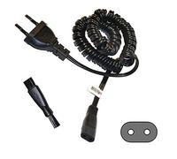 HQRP Cordon d'alimentation CA Compatible avec Philips Norelco 482232110344, 1601, 1605, 200SC, 300SX, 3605X, 4402LC, 4406LC, 3801XL, 4412LC, 4805XL, 4845XL, 5426LC, 4885XL, 4414LC, 4604X