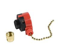 HQRP Interrupteur de ventilateur de plafond compatible avec Zing Ear ZE-208s ZE-268S1 E89885, Satco 80-1983, Wu Pin LJY209A, Harbor Breeze 33905 3 vitesses 4 fils (OFF L1 L2 L3), rouge, certifié UL