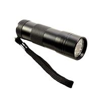 HQRP Lampe de poche 12 LED Longueur d'onde 365 nm pour la vérification des fuites, fuites de colorant fluorescent
