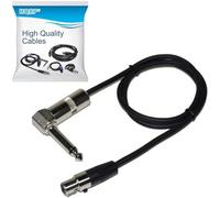 HQRP Mini connecteur TA4F à 1/4 angle droite/Câble d'instrument compatible avec Shure PGX-D/GLX-D/QLX-D/ULX-D Systeme numérique sans fil