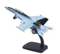 HQRTYBI 1:72 Pour F-18 American 21CM Alliage Fighter Jet Bumblebee Modèle Avion Son et Lumière Cadeau (Bleu)