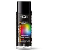 HQS Bombe de peinture acrylique, couleurs Ral (Ral 9005 - Noir brillant)