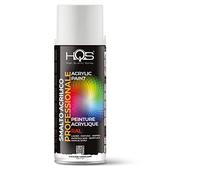 HQS Bombe de peinture acrylique, couleurs Ral (Ral 9010 - Blanc mat)