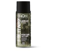 HQS High Quality Spray Bombe aérosol 400 ml de peinture Camouflage Army, Noir Opaque