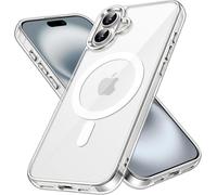 Hqselection® Coque Magnétique Pour Iphone 16 6,1 Pouces, Compatible Avec Magsafe, Dos Anti Rayures, Transparent