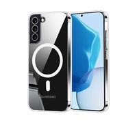 HQ-CLOUD Coque magnétique Samsung Galaxy S22 5G - Compatible MagSafe, Dos anti-rayures, Transparent