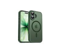 Coque Mat Magnétique - HQSELECTION - pour iPhone 17 - Compatible avec MagSafe - Translucide Antichoc - Vert