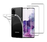 Hqselection® Coque Pour Samsung Galaxy S20 Transparente Silicone En Gel Tpu Souple + 2 Verre Trempé Film Protection Écran - Anti Rayures - Ultra Résistant Dureté 9h