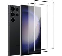 Hqselection®Lot De 2 Verre Trempé Pour Samsung Galaxy S23 Ultra 5g .Film De Protection D'écran Couverture Complète Noir- Anti Rayures - Ultra Résistant Dureté 9h