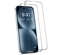 Hqselection® Lot De 2 Verres Trempés Pour Iphone 15 Plus .Film De Protection D'écran Couverture Complète Noir - Anti Rayures - Ultra Résistant Dureté 9h