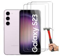 HQSELECTION® LOT DE 3 Verre Trempé Pour Samsung Galaxy S23 .Film de Protection d'écran Transparent - Anti Rayures - Ultra Résistant Dureté 9H