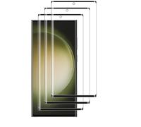 Hqselection® Lot De 3 Verre Trempé Pour Samsung Galaxy S23 Ultra 5g .Film De Protection D'écran Incurvé Couverture Complète Noir - Anti Rayures - Ultra Résistant Dureté 9h