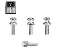 HQT Vis de friteuse à air comprimé pour panier de friteuse à air instantané Vortex Plus de 4QT, vis autotaraudeuses en acier inoxydable 304 de qualité alimentaire pour friteuses instantanées de 4