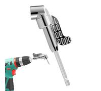 Hqunjikp Adaptateur de perceuse à angle droit, embout de fixation, adaptateur de perceuse coudé à 105 degrés pour espaces restreints, charpentiers, accessoires de tournevis électrique