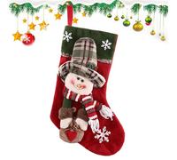 Hqunjikp Bas de Noël de Ferme - Bas de Noël Doux pour cheminée, décoration de Noël pour la Famille et Les