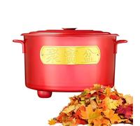 Hqunjikp Brûleur à papier, incinérateur résistant à la chaleur avec poignée | Cage à feu en métal pour déchets de jardin, cour, jardin, ferme, patio, ordures en bois, feux de camp, cheminées de