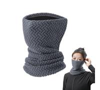 Hqunjikp Cache-cou d'hiver - Protection thermique du visage - Cache-cou épais pour temps froid | Pour cyclisme, alpinisme, pêche, camping, randonnée, course à pied, équitation en plein air, ski, gris