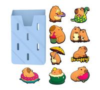 Hqunjikp Capybara Lot de 10 breloques de sac avec support pour téléphone portable Décoration moderne pour la plage et la piscine, Refer to description, Polychlorure de vinyle, Unisexe