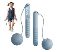 Hqunjikp Corde à sauter avec compteur - Corde à sauter sans corde - Comptage précis - Équipement de fitness silencieux pour jardin, aire de jeux