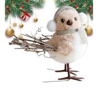 Hqunjikp Décorations de Noël pour sapin | Décorations de vacances, pendentif oiseau de Noël en mousse pour arbre - pour rebord de fenêtre, chambre à coucher, balcon, porte, mur, jardin, cour, chemin