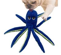 Hqunjikp Jouet couineur en Peluche pour Chien - Jouet à mâcher en Forme de Pieuvre | à mâcher d'intérieur pour Animaux de Compagnie - pour soulager Le Stress et Les Exercices de Dentition