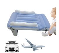 Hqunjikp Matelas gonflable de voyage, extension de siège d'avion | Matelas gonflable avec côtés hauts, portable et léger, convient pour train et siège de voiture