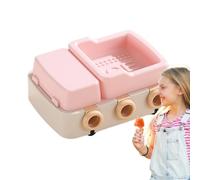 Hqunjikp Moules à barre de crème glacée - avec couvercle facile à démouler réutilisable, moule à 6 grilles - Moule fait maison pour fruits, sucettes, pudding, gelée, yaourt, bonbons