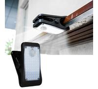 Hqynss Lampe Solaire Extérieur avec Détecteur de Mouvement, 1800mAh LED Solaire Étanche IP65, 3 Modes (Détection/Veilleuse/Continu) - Pour Jardin, Terrasse, Garage, Allée (Lumière Blanche)