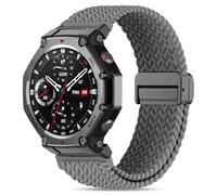 HQzon Bracelet tissé respirant compatible avec Amazfit Trex 3, boucle magnétique, bracelet de rechange sport pour Trex 3