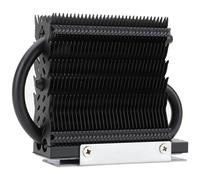 HR-09 2280 PRO Black 2280 SSD heatsink,Double-Sided Heat Sink,AGHP Technology 2 Heatpipes With Thermal Silicone Pad for 2280 SSD PC and Computer,Desktop High Performance SSD Cooler