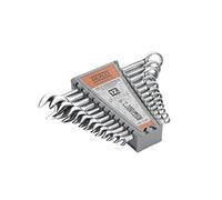 HR 170182 - Juego 12 llaves combinadas HR DIN 3113 Cr-V cromado brillante en caja de carton