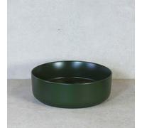 HR Meubles de salle de bain Note vasque - 37x12cm - à poser - céramique - vert olive mat 10401057