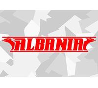 HR-WERBEDESIGN 1 autocollant Albania Shqipëria Albanie Kosovo Bosnie Macédoine xxxq.